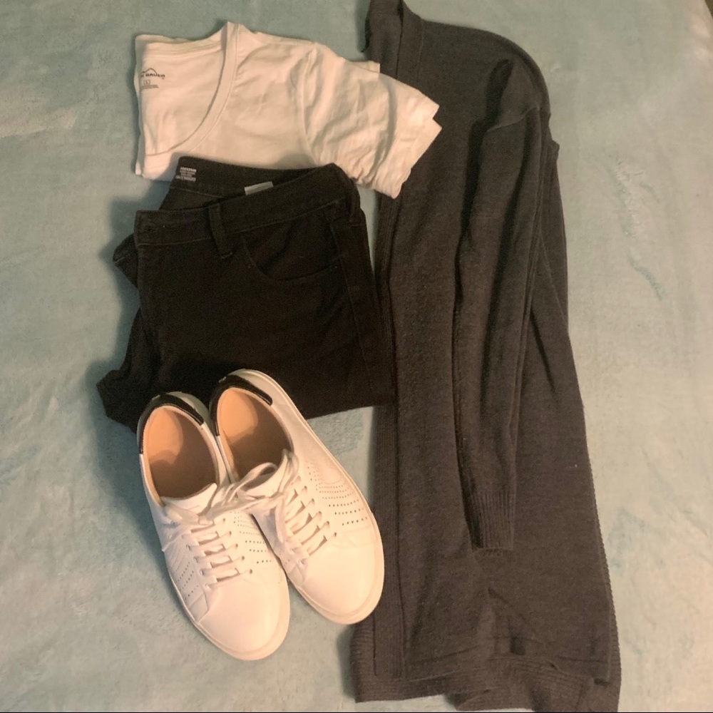 Grey Cardigan Sweater